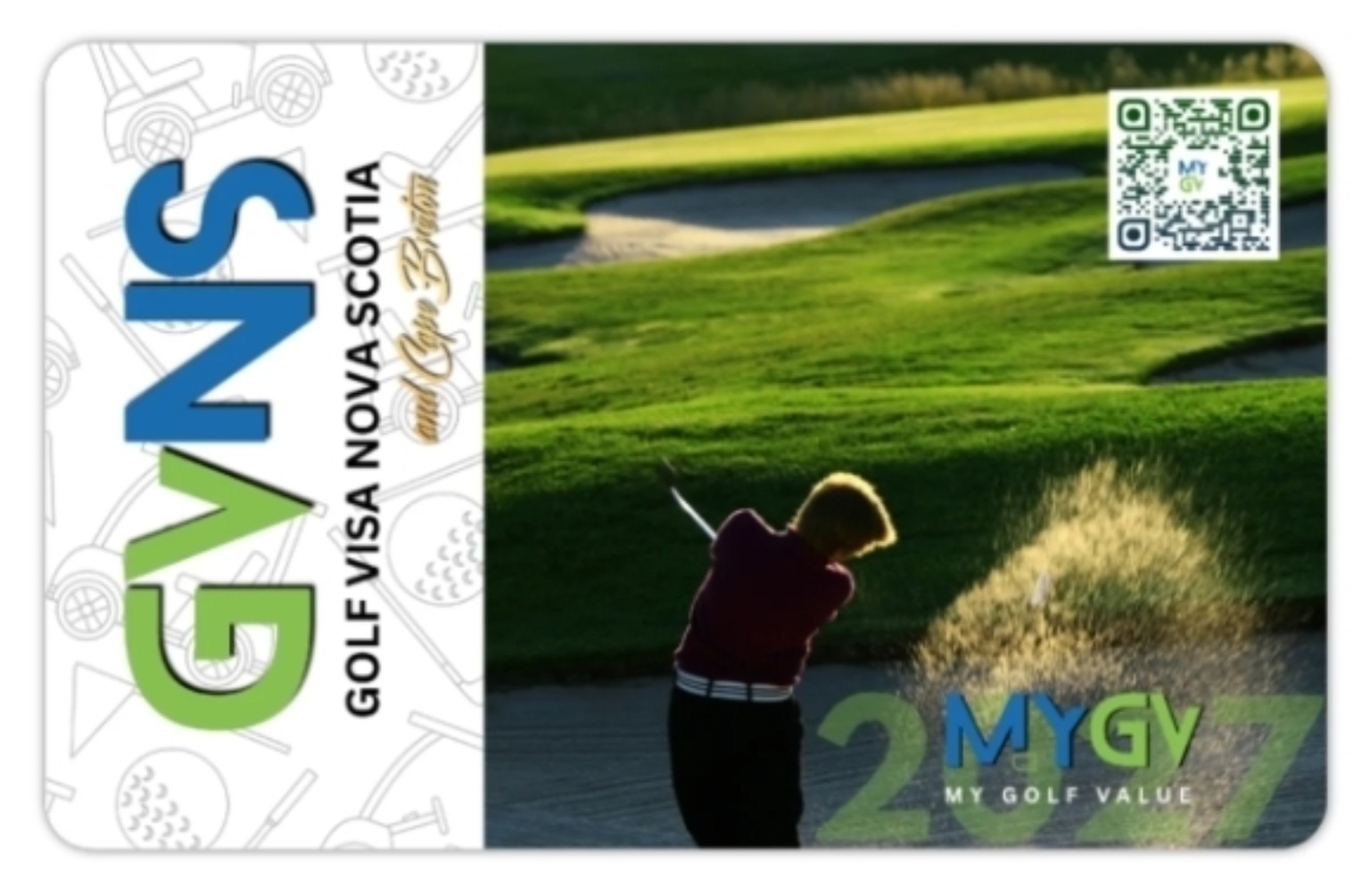 2027 Golf Visa Nova Scotia card